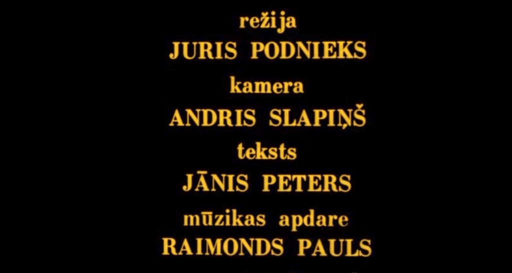 Jura Podnieka dokumentālā filma "Strēlnieku zvaigznājs", titri