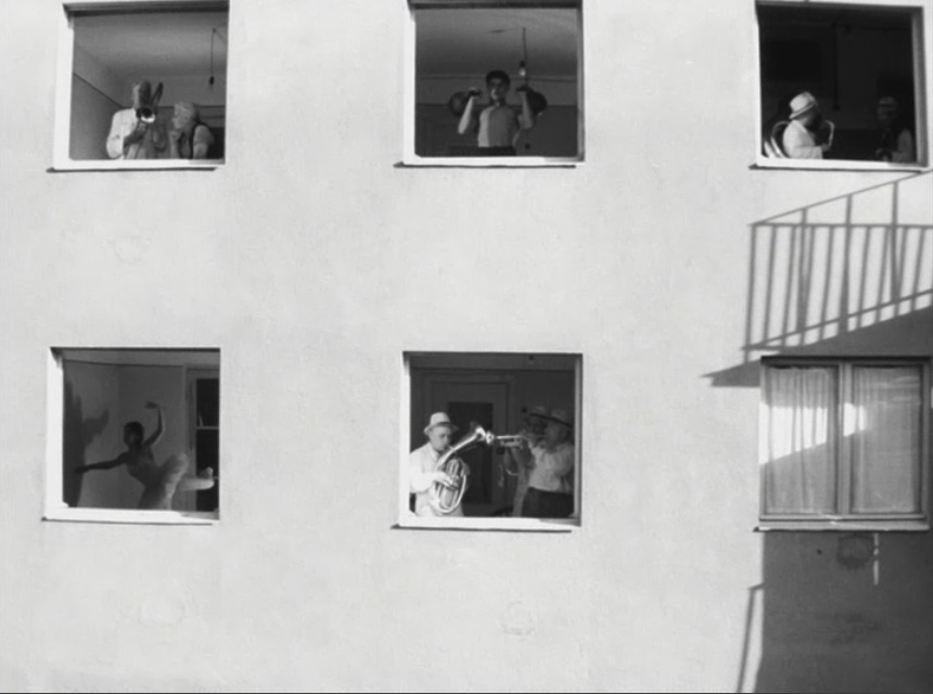 Kadrs no Otara Joseliani debijas filmas "Aprīlis" (1962)