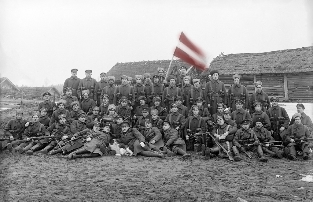 Latvijas armijas karavīru grupa Latgales frontē,1919. gads