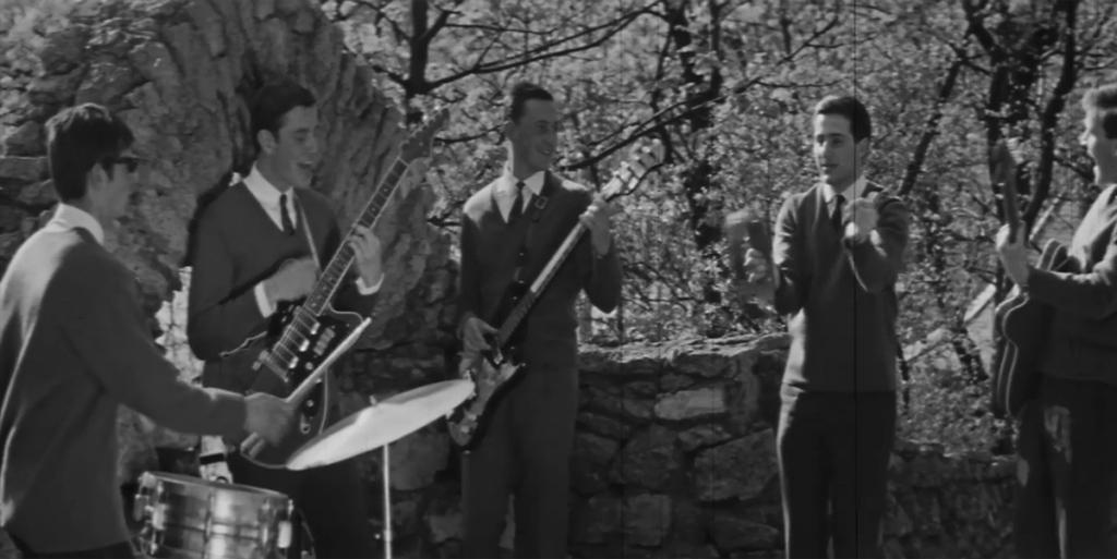 Grupa "Eolika" muzicē Bastejkalnā, sižets no kinožurnāla "Padomju Latvija" 1966. gadā