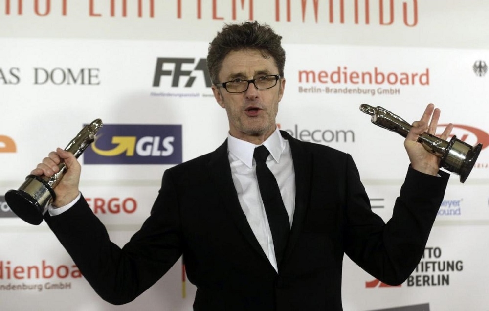 Pāvels Pavļikovskis Rīgā 2014. gadā, saņemot Eiropas Kinoakadēmijas balvas par filmu "Ida"